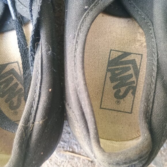 Kids black vans shoes size 2 - Picture 4 of 11